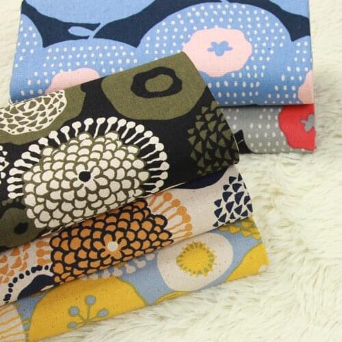 High quality thick cotton cloth,Nordic wind-printed fabrics,Handmade DIY Gold-clad Fabric Pure Cotton 90cmx110cm