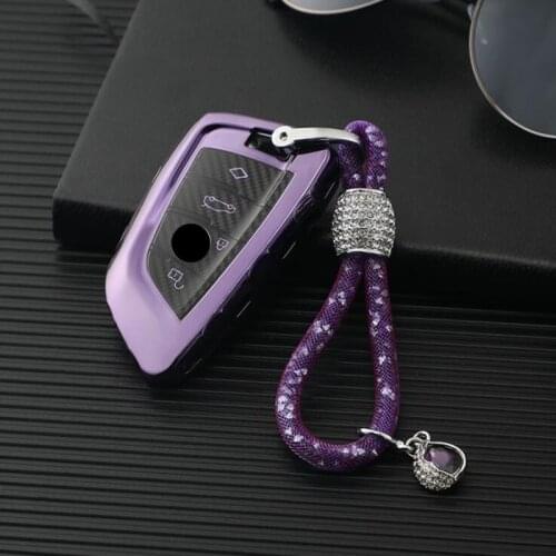 TPU + Carbon fiber Blade Sieries Protect Shell Covers For BMW 1 2 5 7 SERIES X1 X2 X3 X4 X5 X6 Car Styling Key Protection Case
