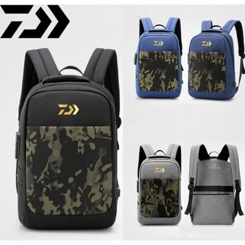 2019 Daiwa Fishing Backpack Waterproof Fishing Lures Reel Bag Adjustable Straps Fish Tackle Storage Bag Fishing Tackle Boxes Bag