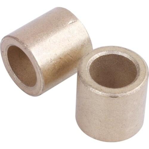 2 Pieces Hot Sale Oil-immersed Sintered Bronze Bushing Bearing Sleeve 8x12x12mm