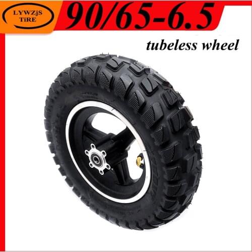 High Quality 90/65-6.5tubeless Wheel Tyre 11 Inch Vacuum Tire with Alloy Hub/rim for Electric Scooter Accessories