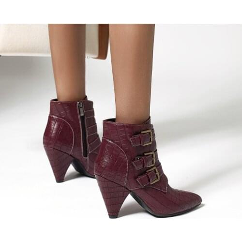 Pointy short boots womens high heels 2019 new spring and autumn single boots sexy versatile boots womens boots and bare boots