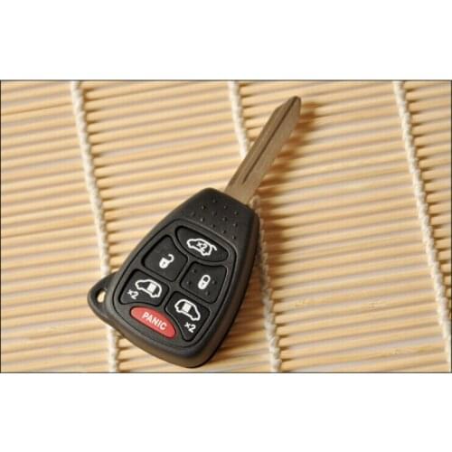 2PCS/lot For Chrysler Replacement Remote Key Shell Case 5+1 Button Fob Blank Key Cover