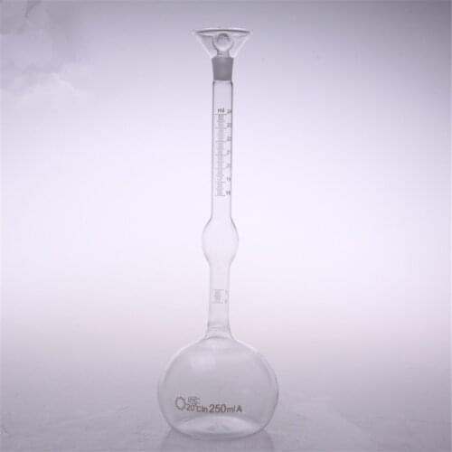 250ml solid specific gravity bottle cement pycnometer Le Chatelier flask for lab grade A