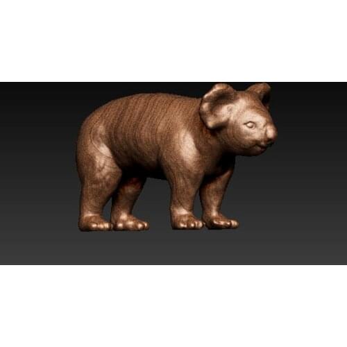 Koala bear 3d model for cnc machine in STL file format decoration artcam aspire vectric