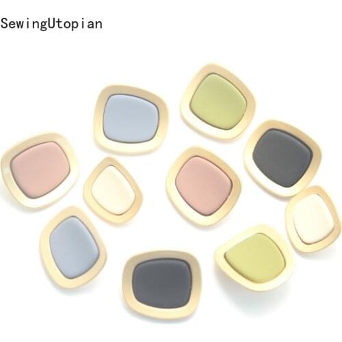 5PCS Decorative Buttons for Clothing 18-25mm Sewing Women Coat Suit Gold Metal Button on Clothes Flower Vintage Apparel Buttons