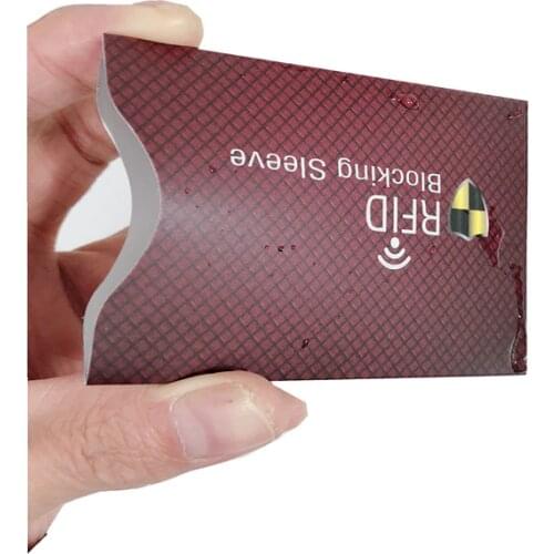5 pcs anti-RFID scanning Sleeve Credit RFID Card Protector Anti-magnetic Aluminum Foil Portable Card Holder waterproof