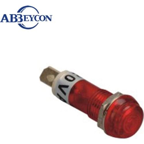 ABBEYCON 100pcs/lot pilot light Best Manufacturer sales 10mm dia led indicator lamp 220v