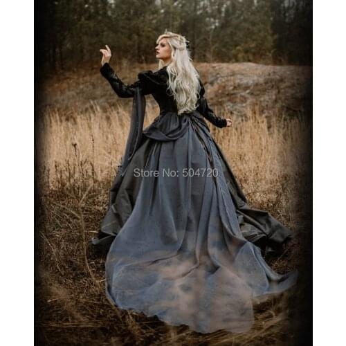 Tailored! 18 Century French Duchess Retro medieval Renaissance Reenactment Theatre Civil war Victorian dress HL-474