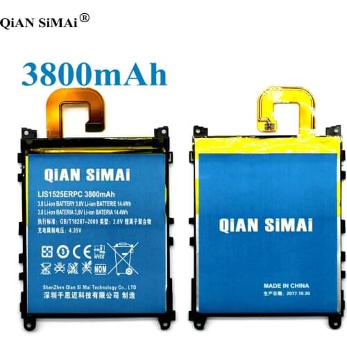 QiAN SiMAi High Quality LIS1525ERPC 3800mAh Battery For Sony Xperia Z1 L39h C6902 C6903 C6906 L39T L39U + Tracking Code