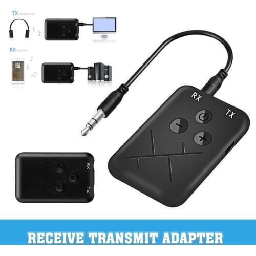 2-in-1 3.5mm AUX Adapter Wireless bluetooth Transmitter Audio Receiver Stereo Audio Chargable For TV PC Car Speaker Accessories