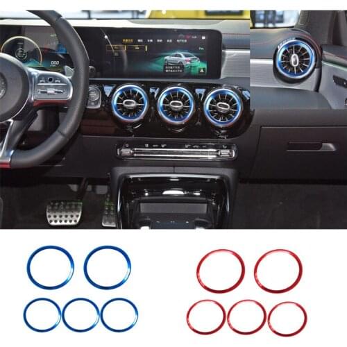 Car Accessories Air Condition Air Vent Inner Ring Cover Trim For Mercedes Benz A W177 B W247 GLB X247 CLA C118 GLA H247 2020