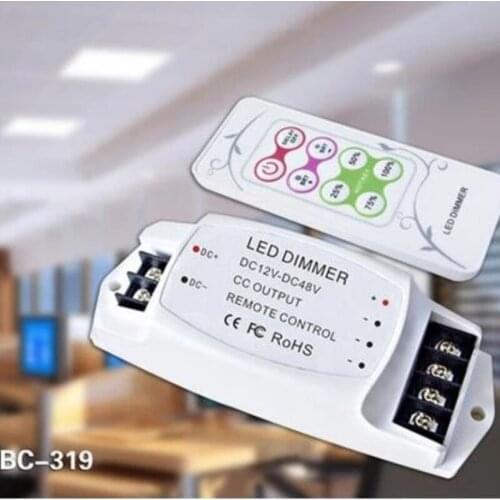 BC-319 350mA/700mA/1050mA/2400mA PWM LED Dimmer Constant Current+RF Wireless remote control DC12V-48V for led panel light