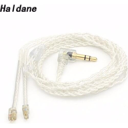 Free Shipping Haldane Single crystal copper 0.78mm 2 Pin Replacement Cable for Weston TFZ 1964 w4r um3x es3 es5 Earphone Cable
