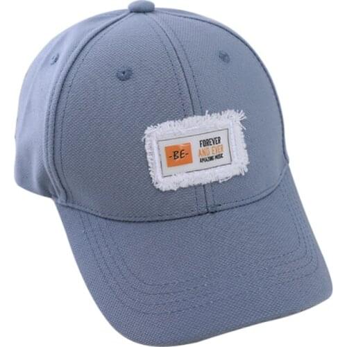 Autumn Summer Autumn Kids Baseball Cap Versatile White Letter Travel Hats With Rough Edges Fashion Childrens Hat