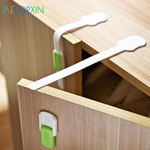 2Pcs/Lot Child Drawer Cabinet Lock Protection Of Children Kids Safety Protection From Children Baby Safety Child Lock Closet