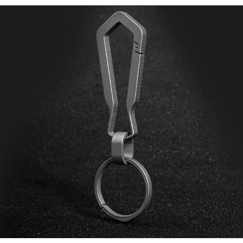 A300 TC4 New multi-function titanium alloy key chain simple waist hanging EDC quick hanging gadgets