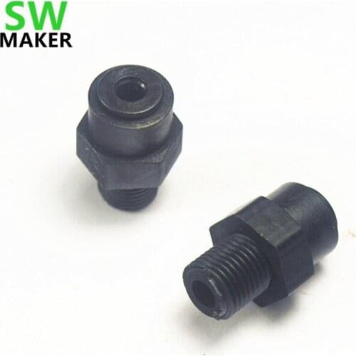 Black Color M10 threaded bowden coupling(1.75mm filament) for 2*4 m tube for DIY Reprap Mendel Prusa i3 3D printer