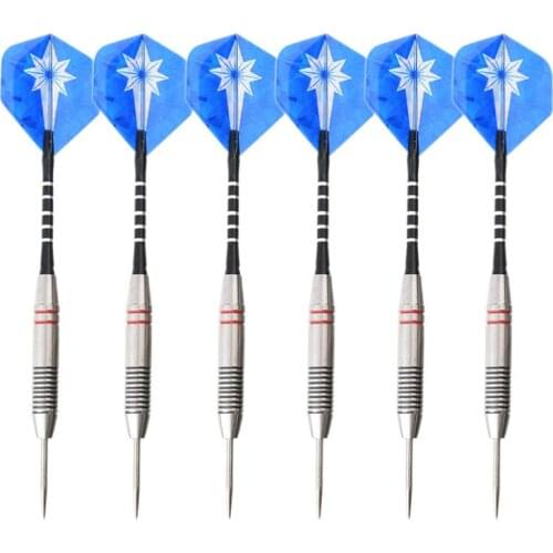 Professional Hard Tip Brass Darts 18g 22g 24g Colors Steel Tip Darts Aluminum Darts Shafts Indoor Sports Dart Needle 6 Piece Set