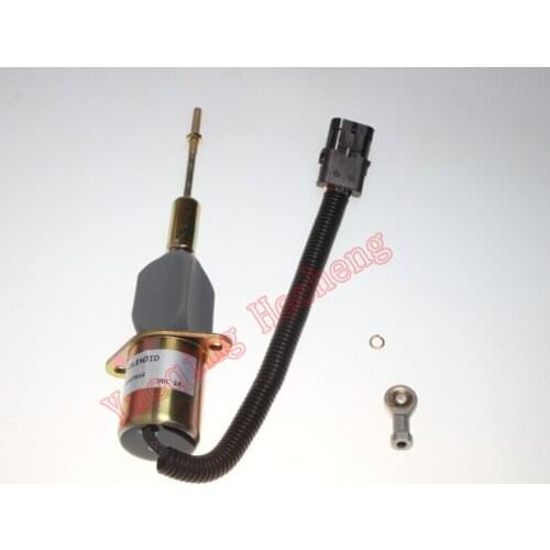 Electric Fuel Stop ShutOff Solenoid RE53560 24V For 892ELC Excavator Free shipping