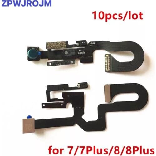 10pcs/lot Front Camera Proximity Light Sensor Flex Cable for iPhone 7 8 Plus 5.5'' 7+ Facing Small Cam Replacement Parts