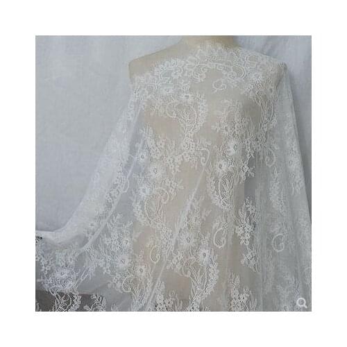 Exquisite Quality Flower Eyelash Lace DIY Dress Skirt Wedding Veil Stitching Clothing Home accessories