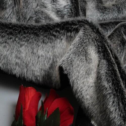 170x50cm1pc Good Faux Fur Fabric Rabbit Grey Faux Fur Fabric Sewing Material Diy Home Textile Coat Collar Winter Faux Fur Fabric