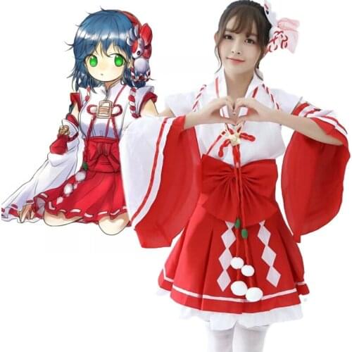 Red Woman Kimono Cosplay Costume Halloween Carnival Outfit Anime Cosplay Clothings Game Uniform Costume Full Set Lolita Dresses
