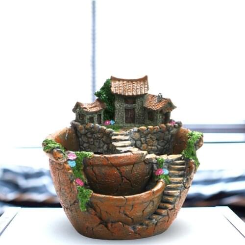 Creative Plants Pot Succulent Plants Pot With Sweet House Flower Basket Planter Pot Garden Decoration High Quality And Durable