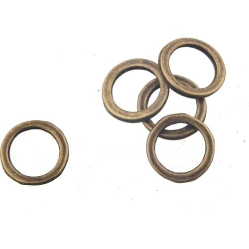Circle diy jewelry handicrafts decoration making close rings 12mm round smooth retro bronze metal fashion accessories 100pcs/lot