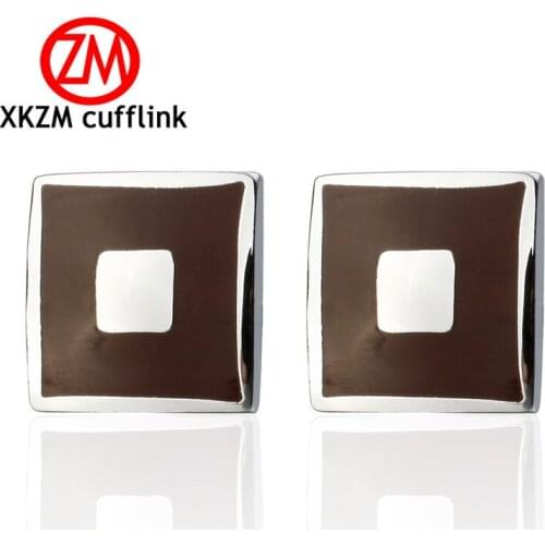 Hot Fashion Men Cufflinks Male Men French Shirt Cuff Links Enamel Square red Cufflink Cuff Button mens Jewelry Party gift