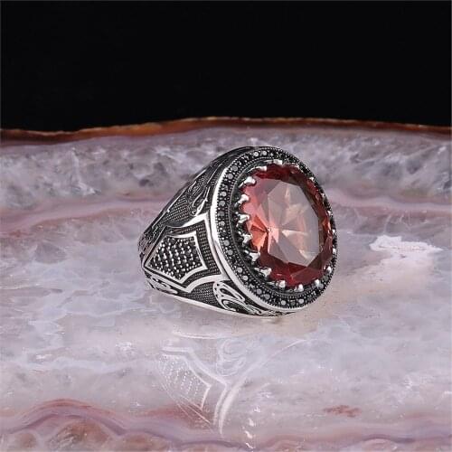 Zultanit 925 Sterling 925 K Silver Men 'S Ring