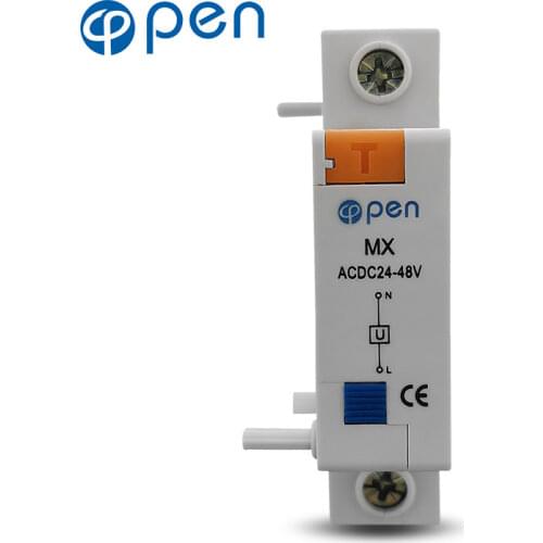 MX Shunt Tripper Shunt Release Accessory for MCB Circuit Breaker DZ47 C45 Tripping Power 240W/120W 415V Rated Insulation Voltage