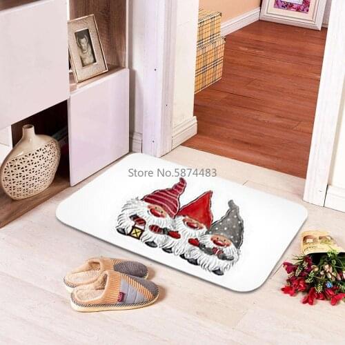 Gentle Non-slip Floor Mat Door mat Christmas Series For Kitchen Bathroom Doormats Home Carpet Tapete Rugs Decor Porch Doormat