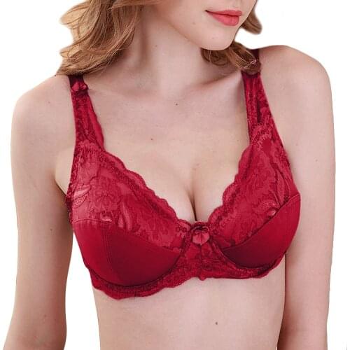 New Sexy Women Bras Lace Floral Transparent Everyday Lingerie Underwear Womens Bras Lace Bralette Push Up Thin Bh Plus Size