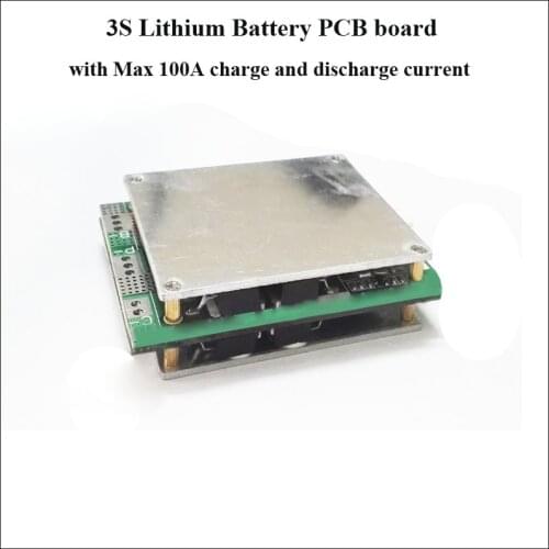 3S 11.1V or 12.6V Li-ion battery PCB with 100A charge and discharge current suitable for 3S li-ion 18650 battery BMS