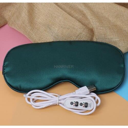 Silk moxa blindfold electric heating silk eye mask temperature controlling USB silk eye mask sleep steam heat patch