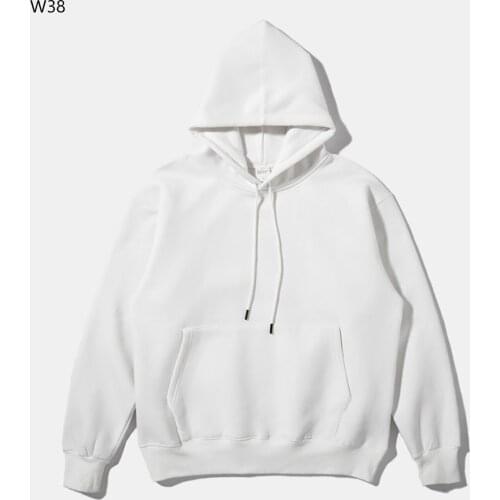 2020 Autumn Mens Thick Fleece Hoodies Hip Hop Pure Hoodies Thick Velvet Fabrics Winter Hoodies W38