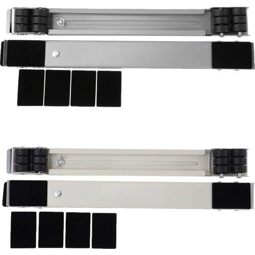 Universal Washing Machine Stand Movable Base Bracket Adjustable Refrigerator Base Mobile Roller Bracket Trolley Dryer Holder