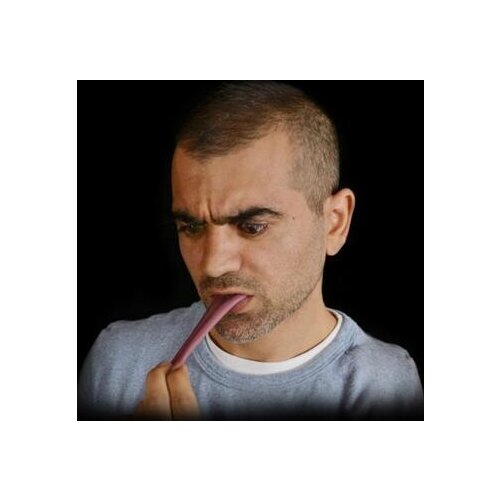 Halloween Horrible Tongue Magic Tricks Fake Tongue,Realistic Close Up Street Party Gimmick Props Jokes Comedy