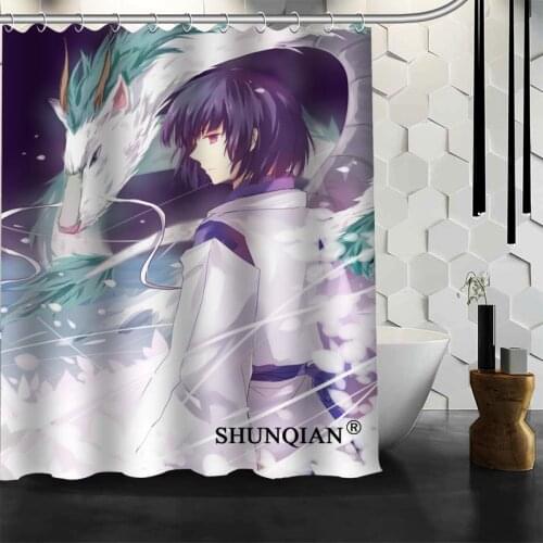 Spirited Away Shower Curtains Polyester Bathroom Waterproof Bath Curtain Size 150X180cm165X200cm180X200cm