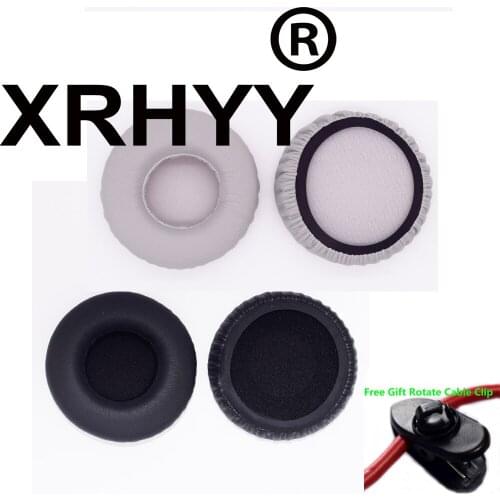 XRHYY Replacement Ear pads Earpad Cover Cushions For Monster DNA On-Ear Headphones (With Free Rotate Cable Clip)