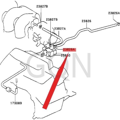 Clip (for fuel vapor supply hose) 2002-Toy ota COR OLL ASE DCE LIC ASO LAR APR ONA RDS IEN NA buckle car roof buckle clip