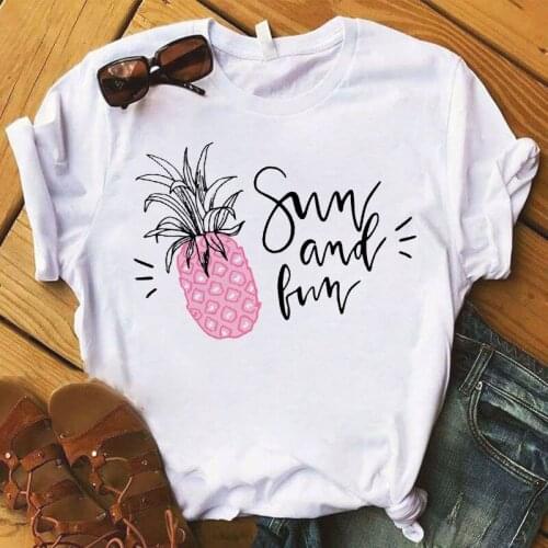 Funny Avocado Print O-Neck Short Sleeve Simple TShirts Casual Ladies Tee Tops