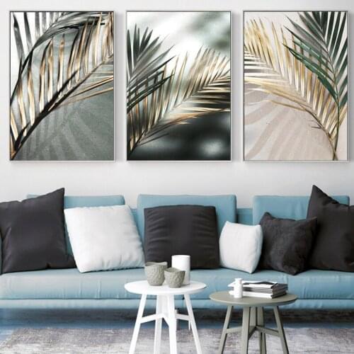 Plant Leaves Painting fresh Picture Home Wall Art Decor Modern Minimalist Print and Poster Canvas Painting for Dormitory Design