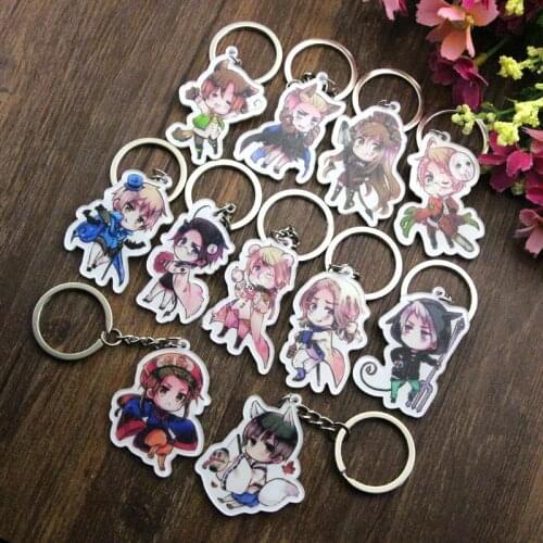 11pcs Animation APH Axis Powers Hetalia Italian Russian Prussia US UK llavero Keyring Bags Pendant Portachiavi Collection Gift
