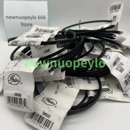 2pcs motor belt 5M355 5M365 5M375 5M387 V-belts Drive belt WM180V/WM210V lathe belt
