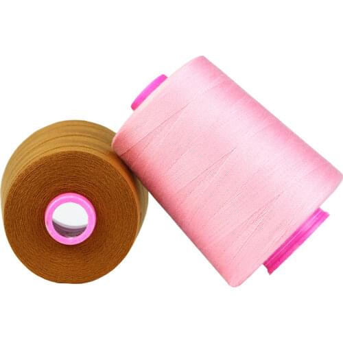 203 denim thread high-quality high-speed polyester sewing thread 20S/3 strands large coil thick thread household black and white