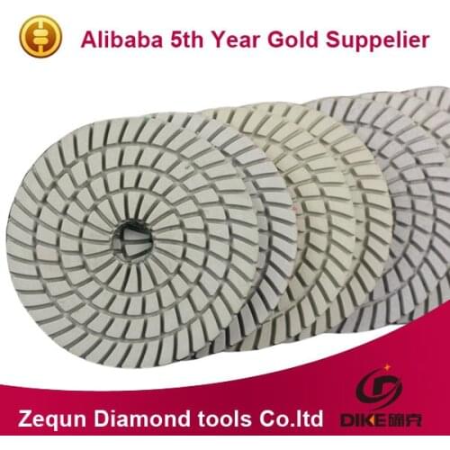 80mm wet diamond 3 inch polishing pads,white Resin polisher for stone and granite free shipping