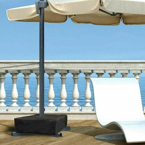18" Patio Umbrella Base Weight Bag Square Weights for Outdoor Umbrella Stand Durable Portable Weatherproof Waterproof Sand Bags